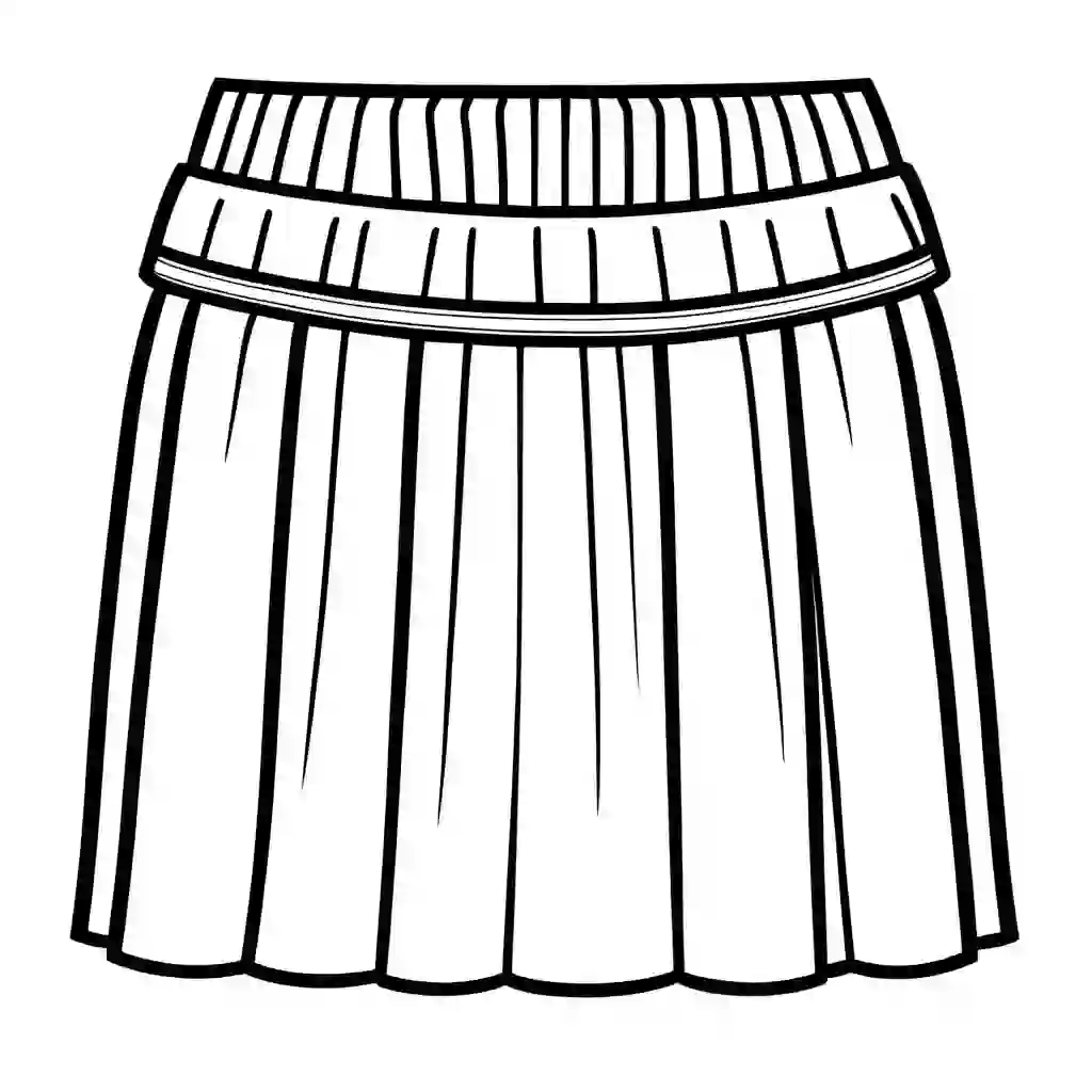 Skirts coloring pages